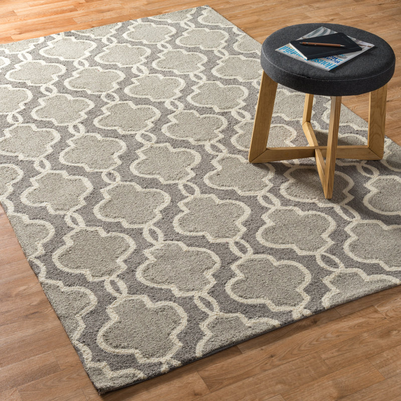 House of Hampton Chiwetel HandHooked Gray Area Rug & Reviews Wayfair